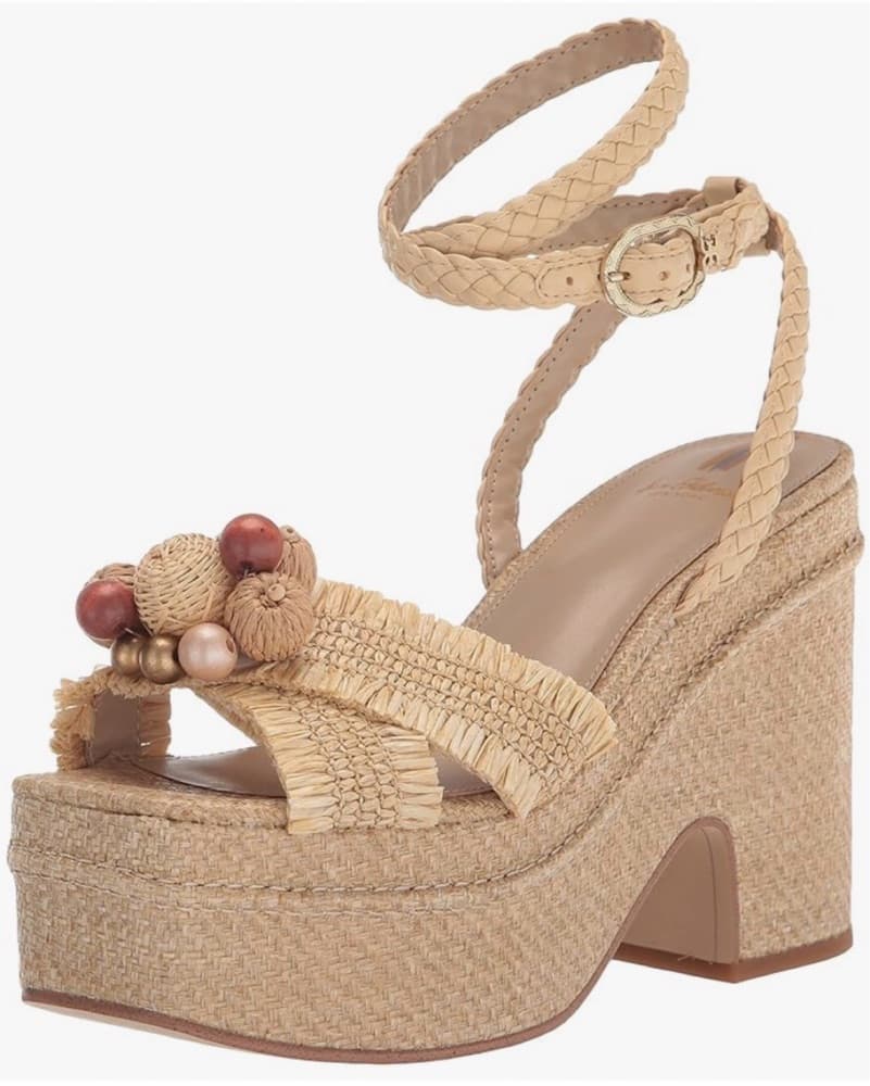 Sam Edelman Raffia Woven Wedge Sandals - Image 2