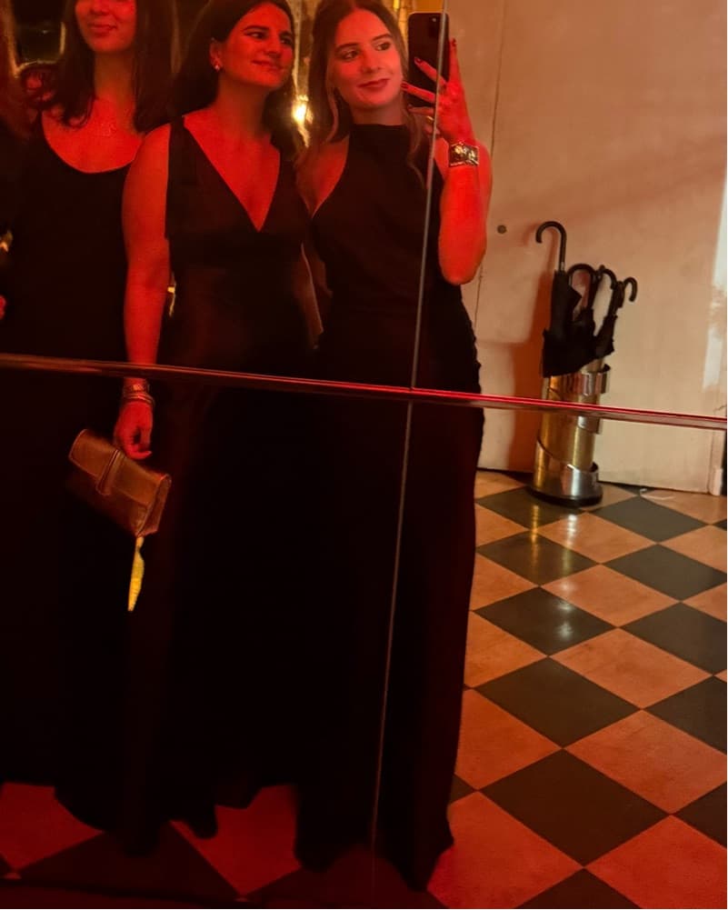 Reformation Black Backless Silk Dress - Image 5
