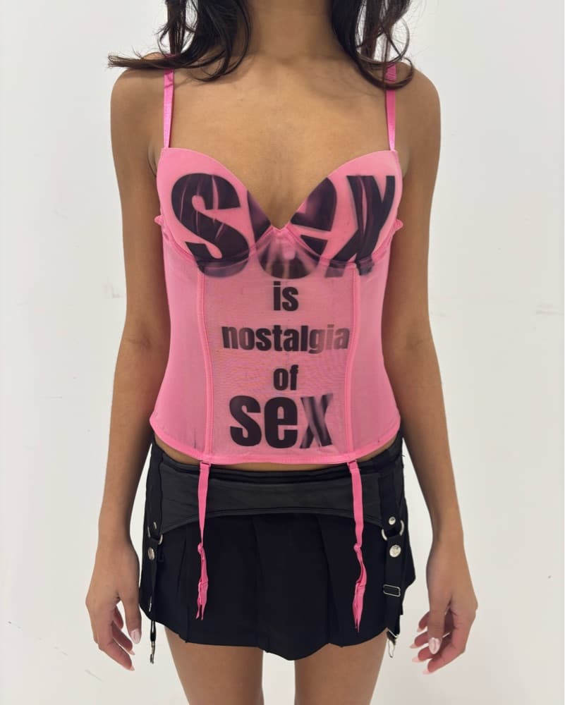 1of1 NOSTALGIA PINK BUSTIER - Image 2