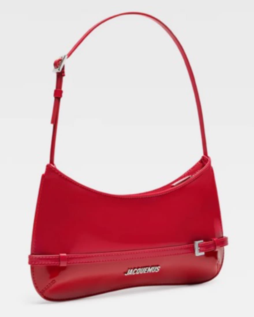 Cherry Red Jacquemus Shoulder Bag - Image 2