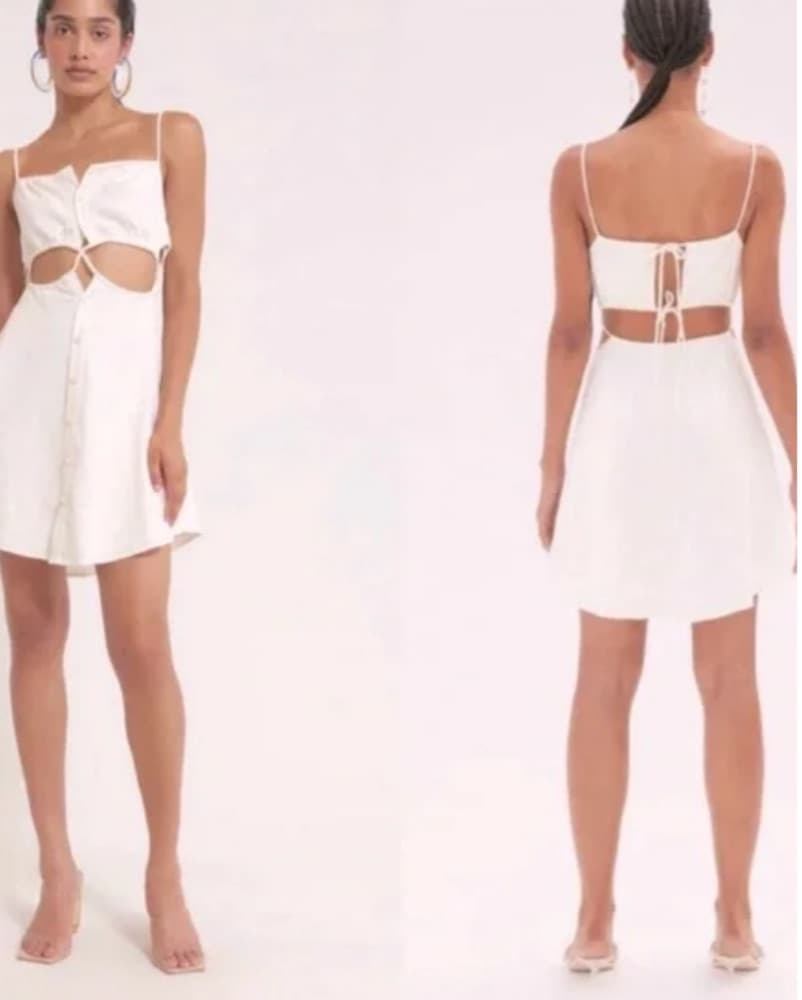 Cult Gaia Linen Short Dress  - Image 2