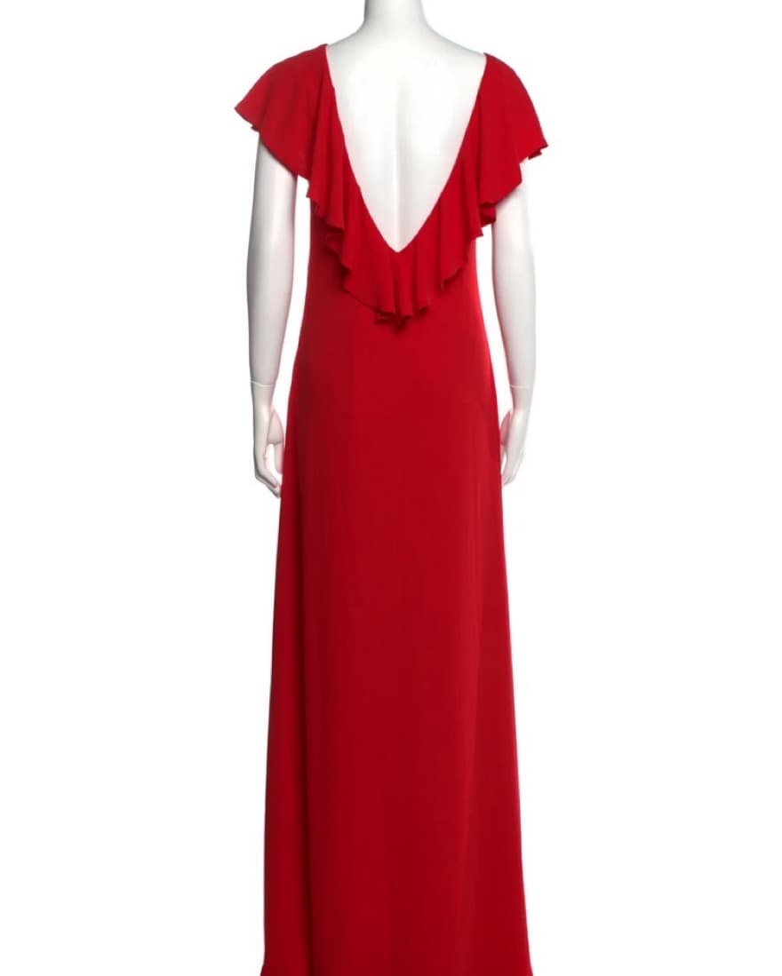 Red Wedding Guest Dress - Bernadette - Image 3