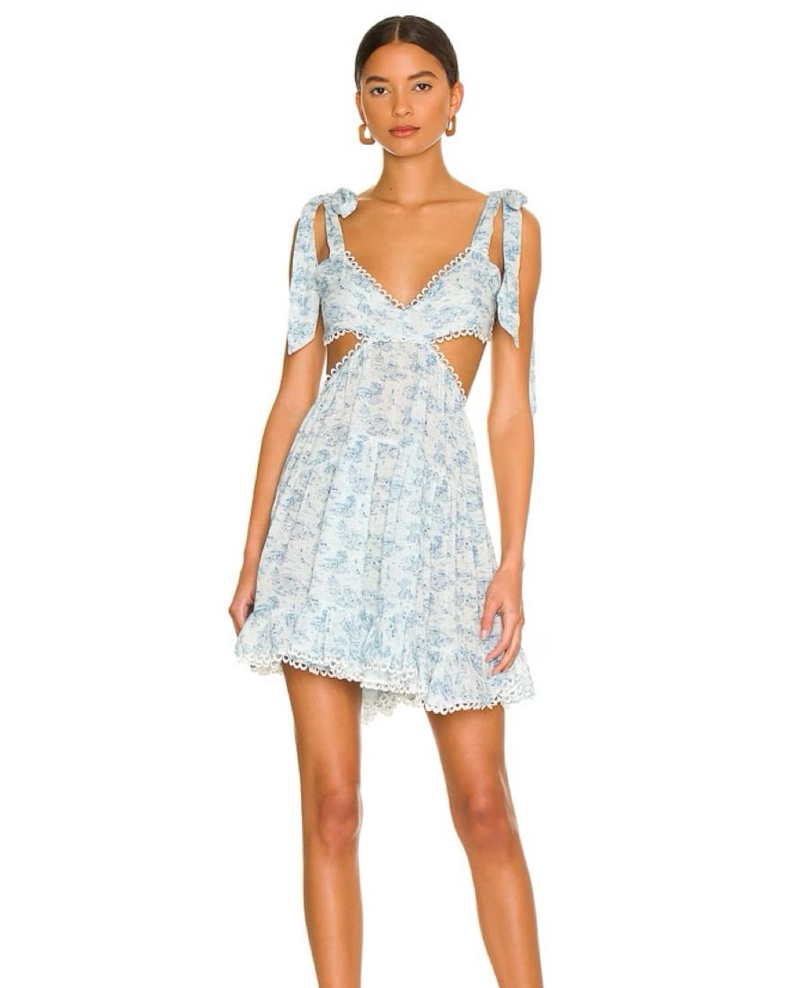 Revolve Tularosa Olynne Mini Dress Blue - Image 1