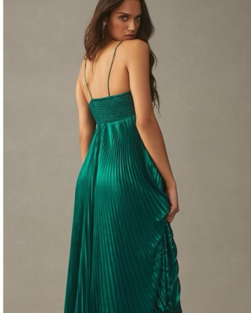 Anthropologie Plissé Halter Dress - Image 3