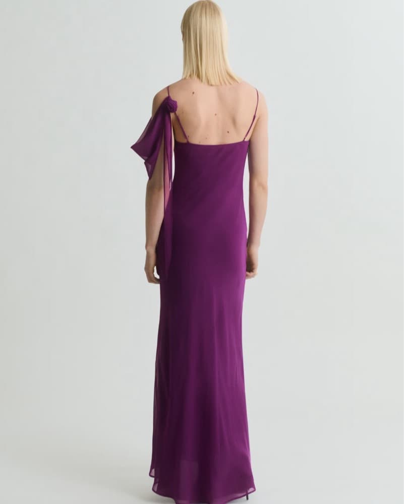 Mango Purple Wedding Guest Dress - Image 3