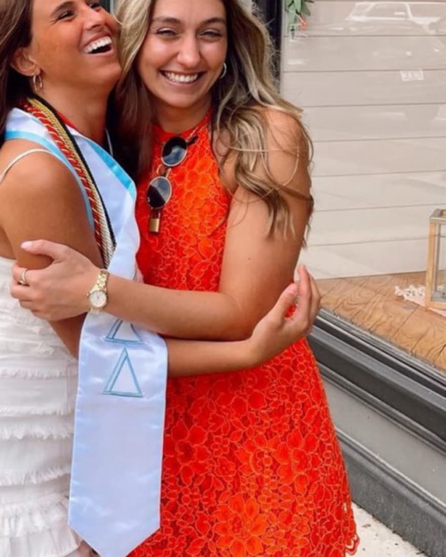 NBD Orange Lace Floral Halter Dress - Image 4