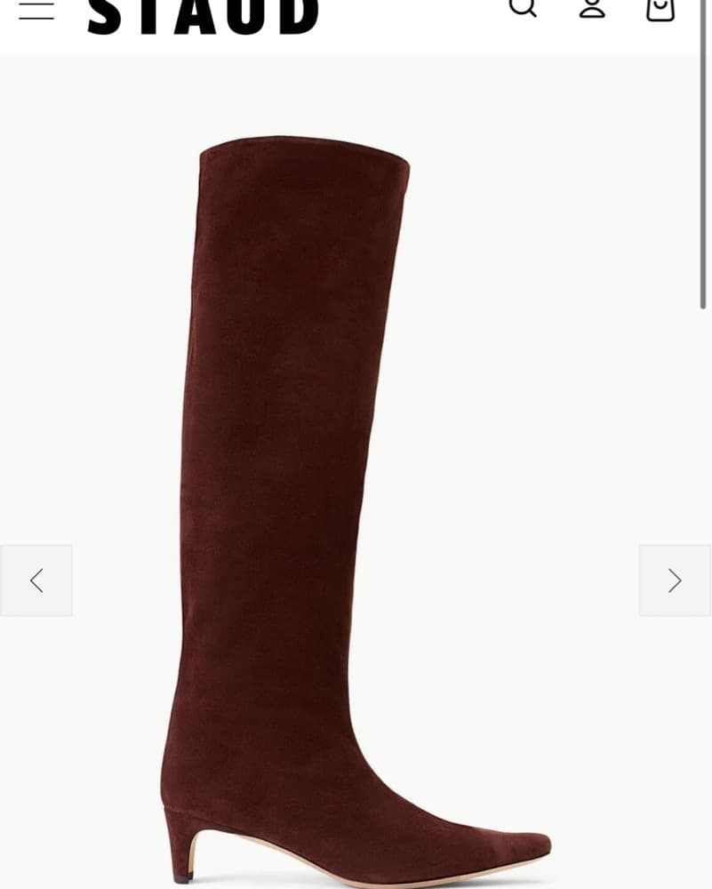 $500 Wally Suede Knee High Boot - Image 1
