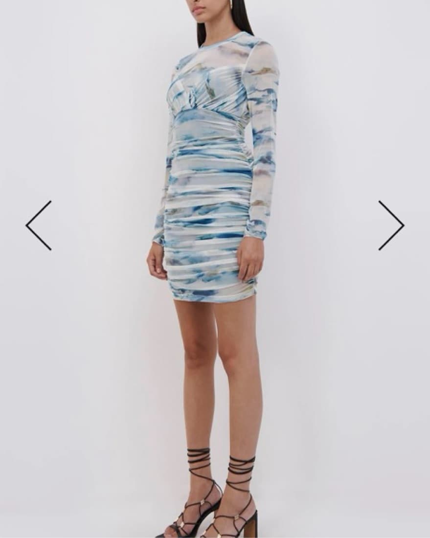 Simkhai Nica Mesh Mini Dress - Image 3