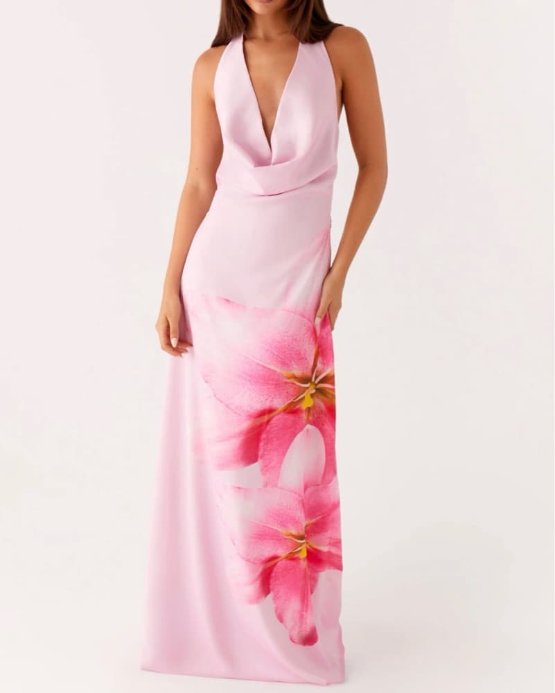 Cowl Maxi Dress - Image 2