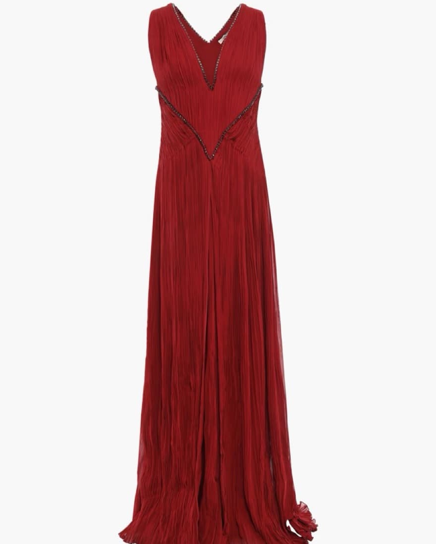 NWT ROBERTO CAVALI Red Silk Gown  - Image 2