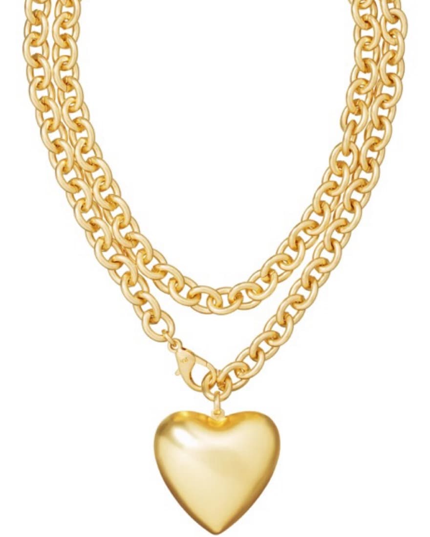 Roxanne assoulin Gold Heart Necklace - Image 2