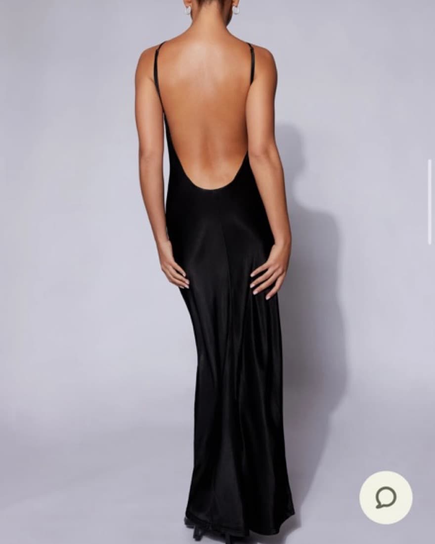Meski Lucia Satin Cut Out Maxi Dress - Image 2