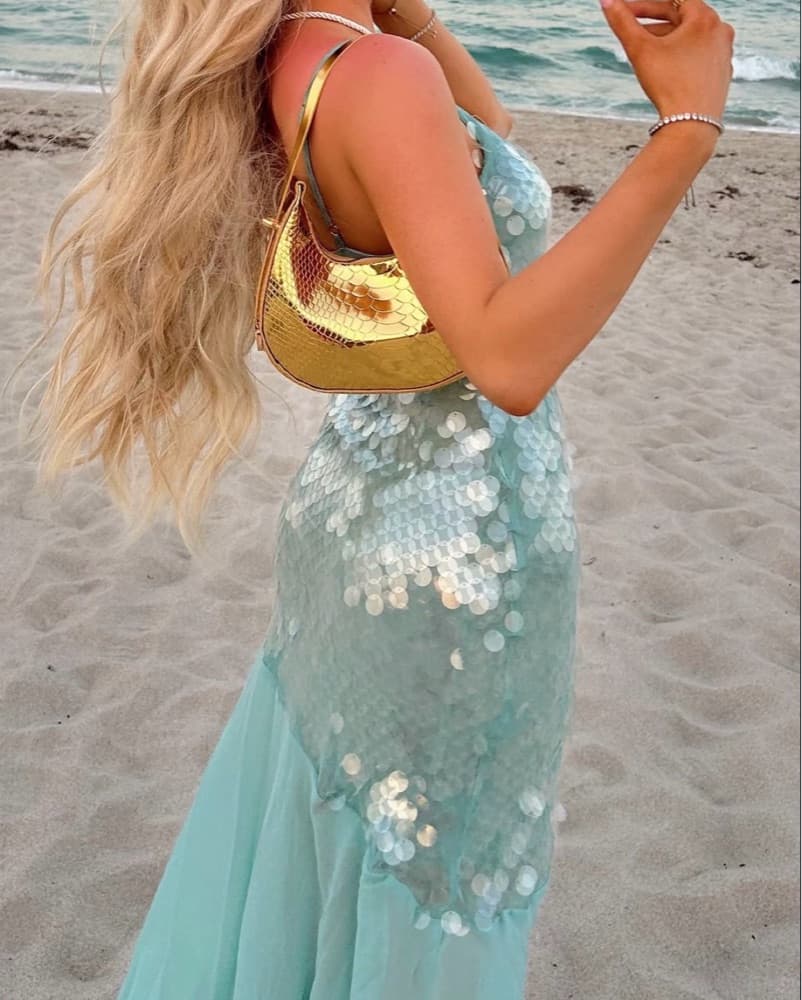 Sparkling Mermaid Maxi Dress MEDIUM - Image 3