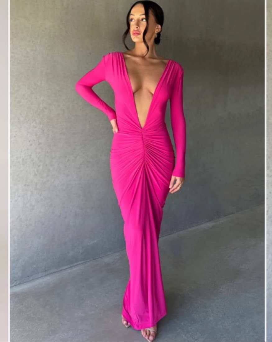 YVONNE REVERSIBLE PLUNGE GOWN - Image 2