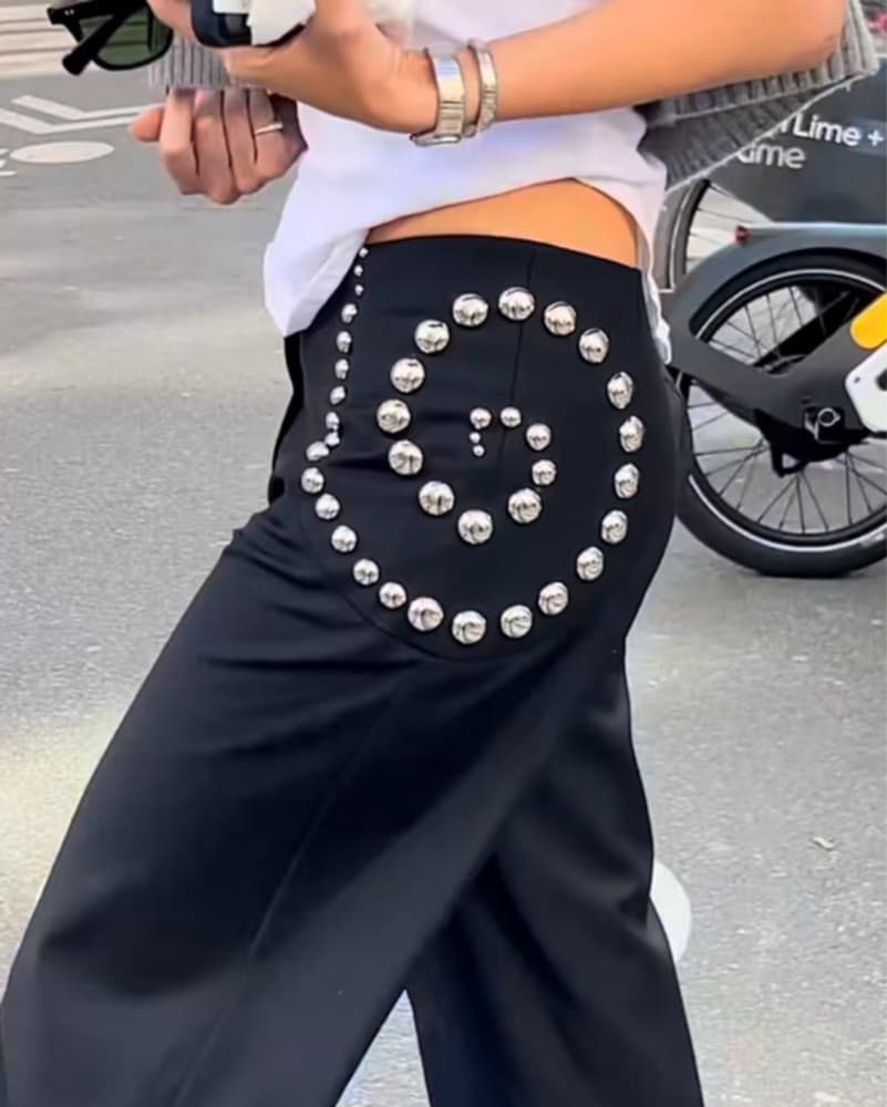 Urte Kat Studded Trousers - Image 2