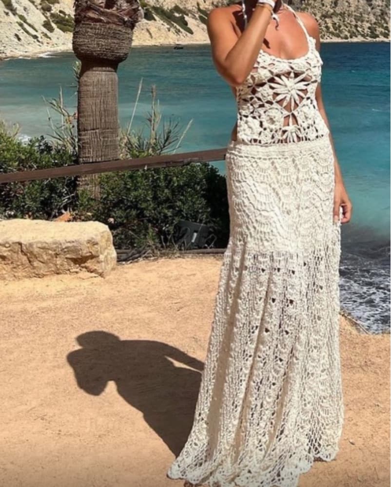 Akoia Fernanda Crochet Maxi Dress - Image 1