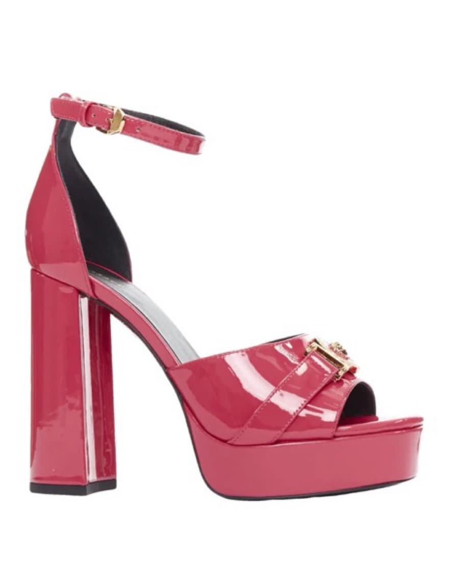Patent Leather Pink Versace Platforms - Image 2