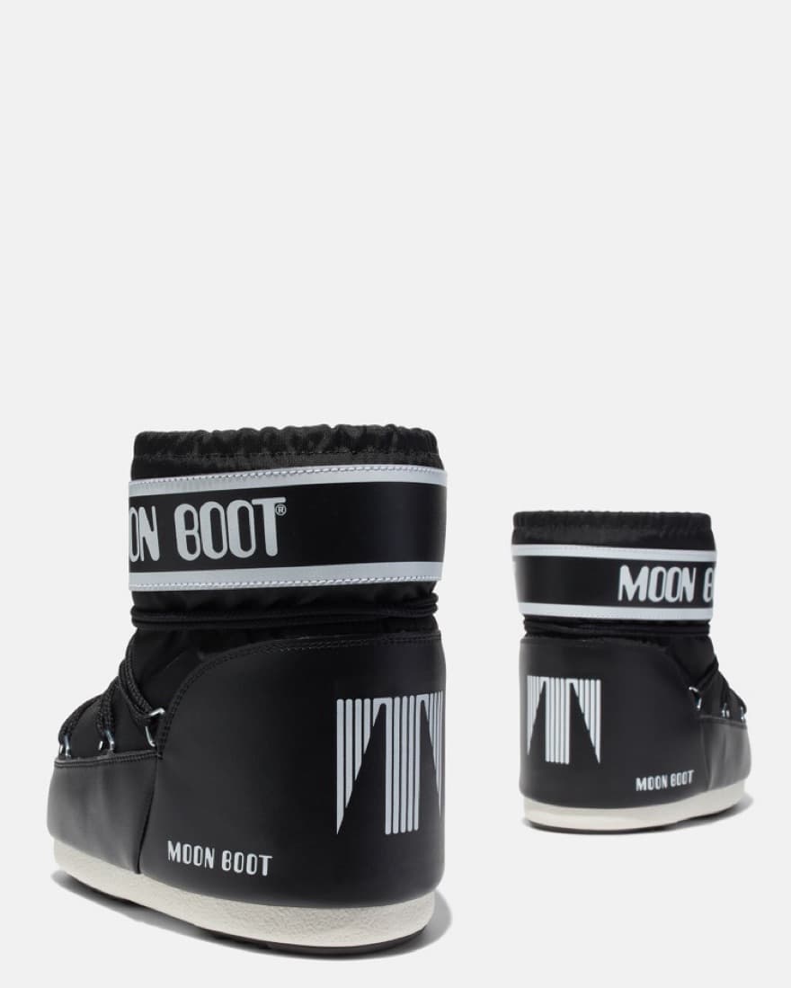 ICON LOW BLACK NYLON MOON BOOTS - Image 3