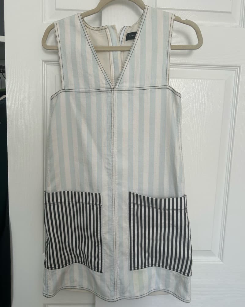 Proenza Schouler Striped Mini Dress - Image 1