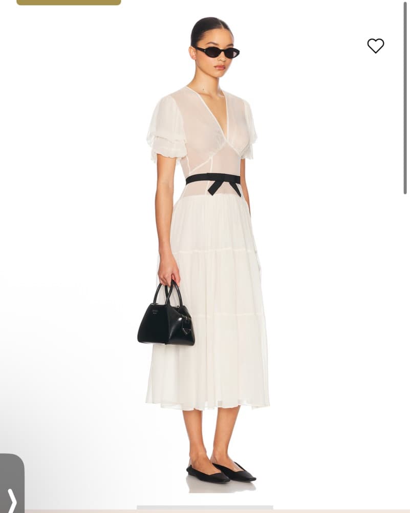 The Sasha Dress in Silk Chiffon Helsa - Image 1