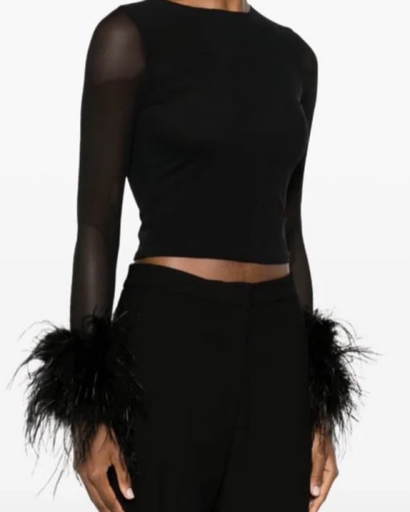 Delaina Feather Top - Image 1
