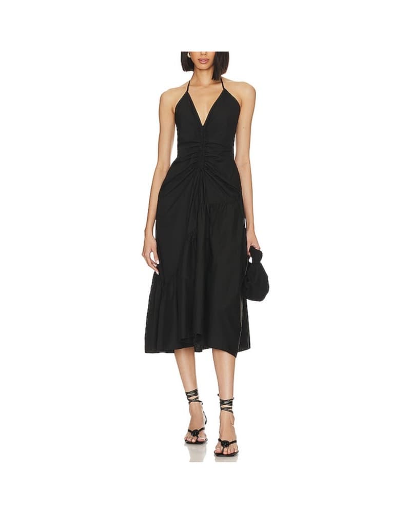 black halter midi dress  - Image 1