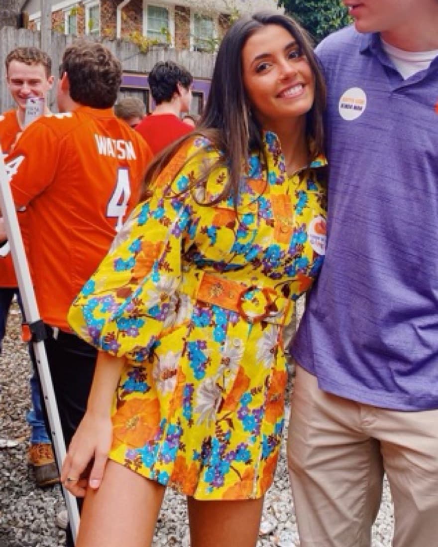Zimmermann Yellow Belted Floral Romper - Image 4