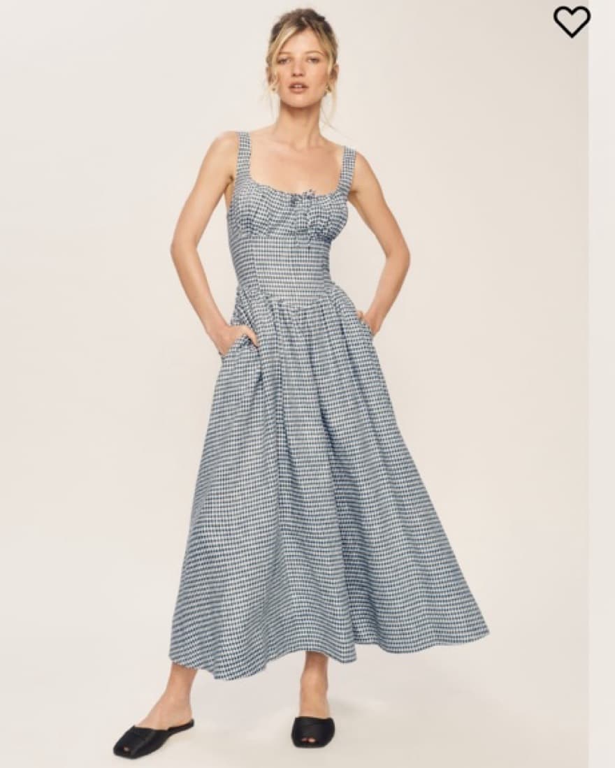 Gingham Reformation Dress - Image 2