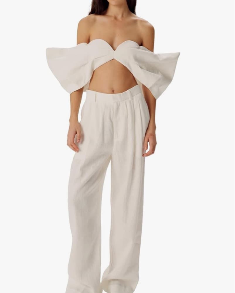 Ronny Kobo Square Sleeve Top - Image 1