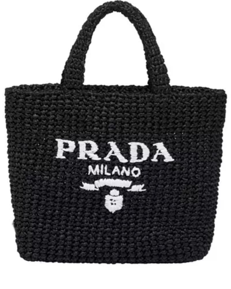 Small Prada Crochet Tote Bag - Image 2
