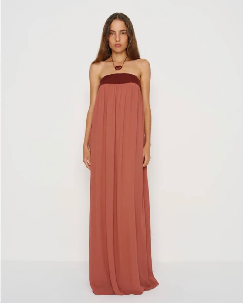 Reformation Maribelle Dress Rosewood - Image 2