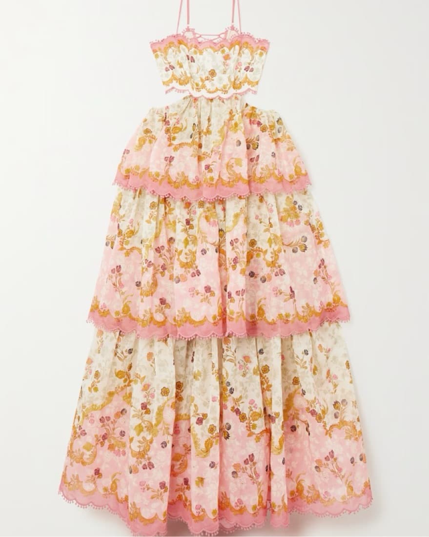 Zimmermann Laurel Dress In Pink - Image 3