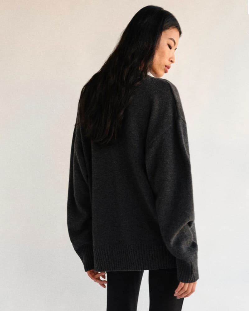 Reformation Cashmere Oversized V Neck - Image 3