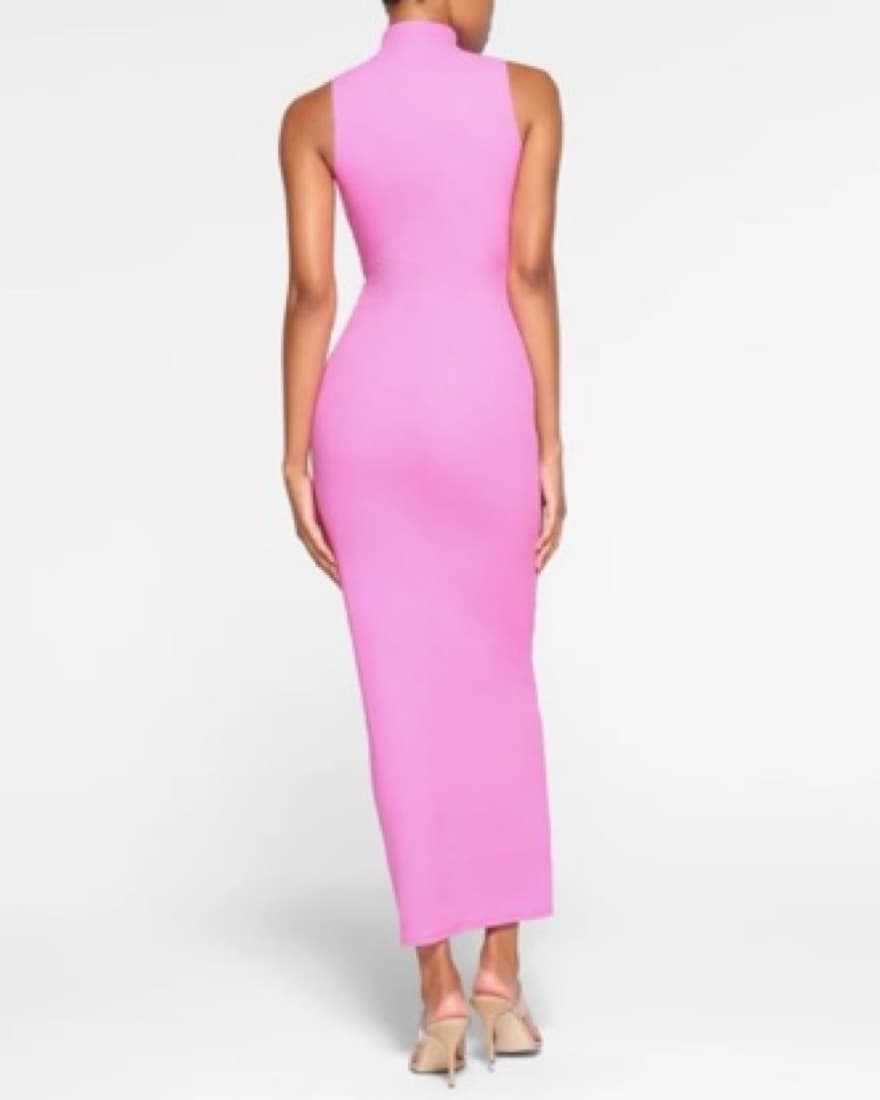 SKIMS Fits Everybody Pink Maxi Dress - Image 2