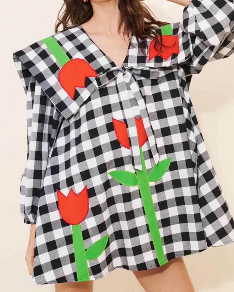 Florence Gingham Mini Dress BOYKO  - Image 2
