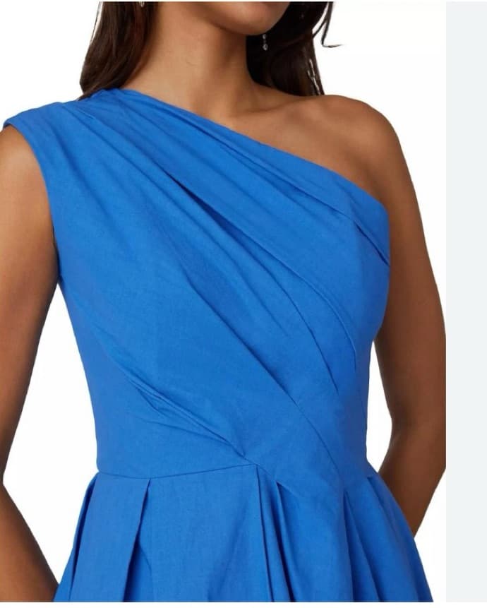 Shoshanna Edina One Shoulder Midi Dress - Image 3
