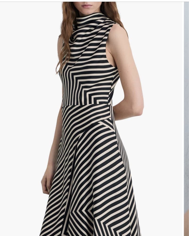 Striped Midi Dress - Image 3
