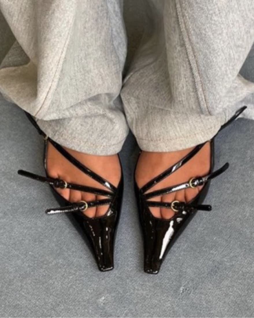 Viral Miu Miu Patent Leather Sling Back  - Image 1