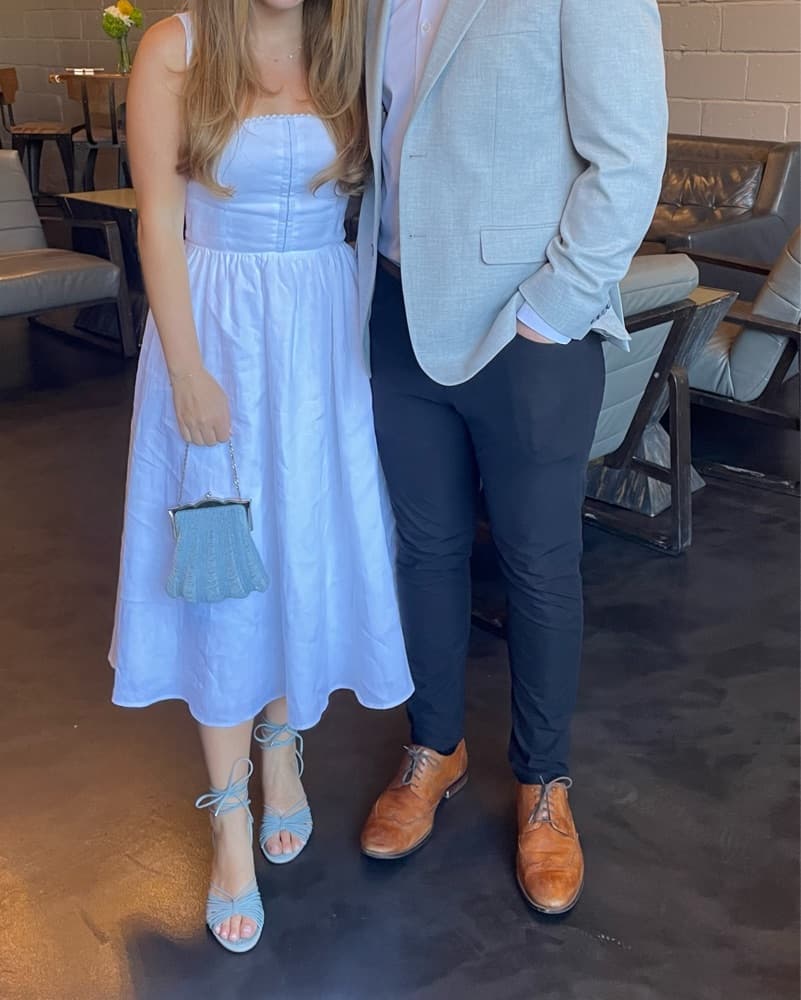Reformation Tagliatelle Linen Midi Dress - Image 1