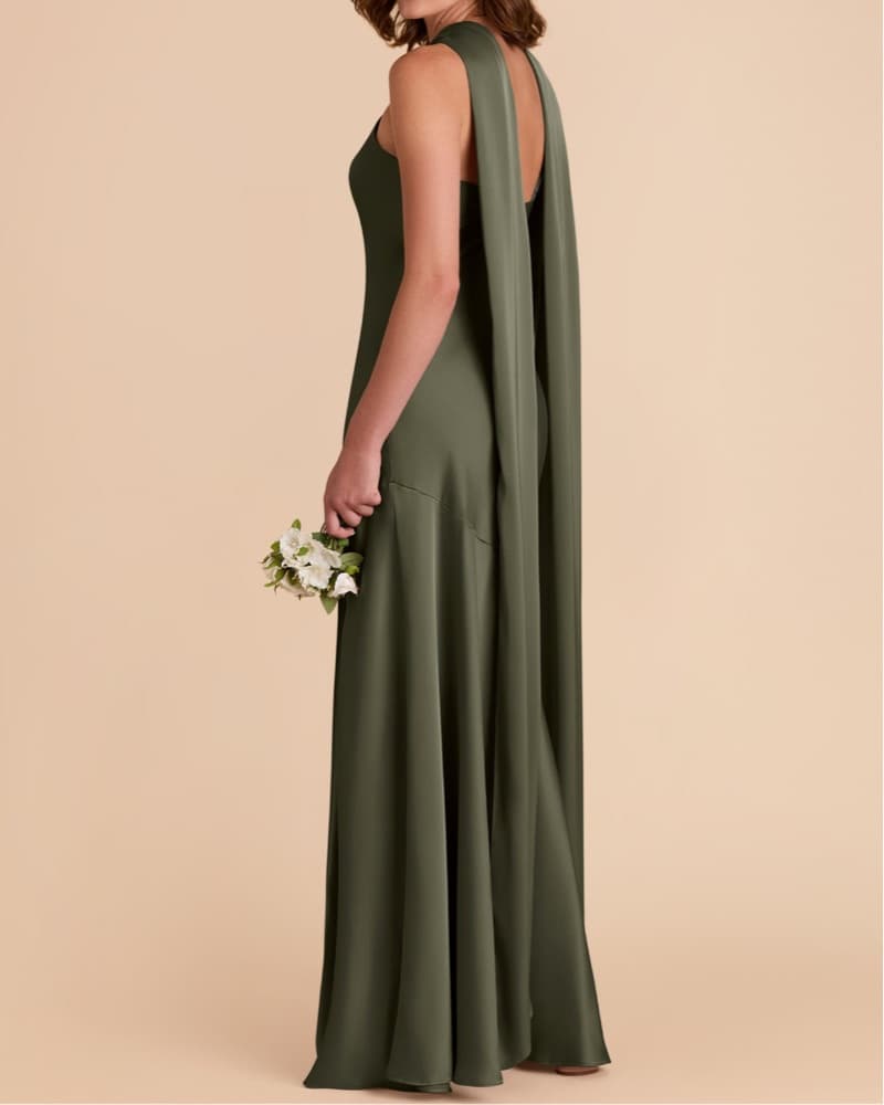 Olive Green Maxi Dress - Image 3