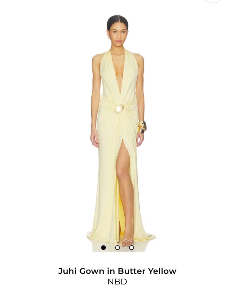 NBD butter yellow gown - Image 1