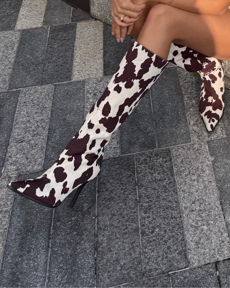 Raye Cow Print Boot  - Image 3