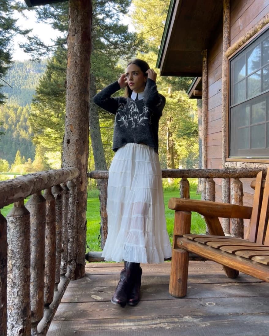 Eva Maxi Tiered Skirt - Image 3