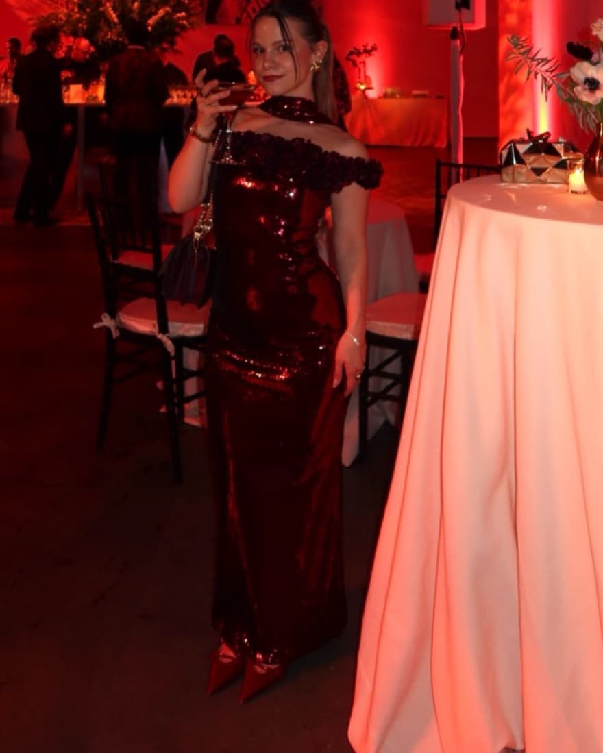 meshki carrie sequin rose maxi dress  - Image 3