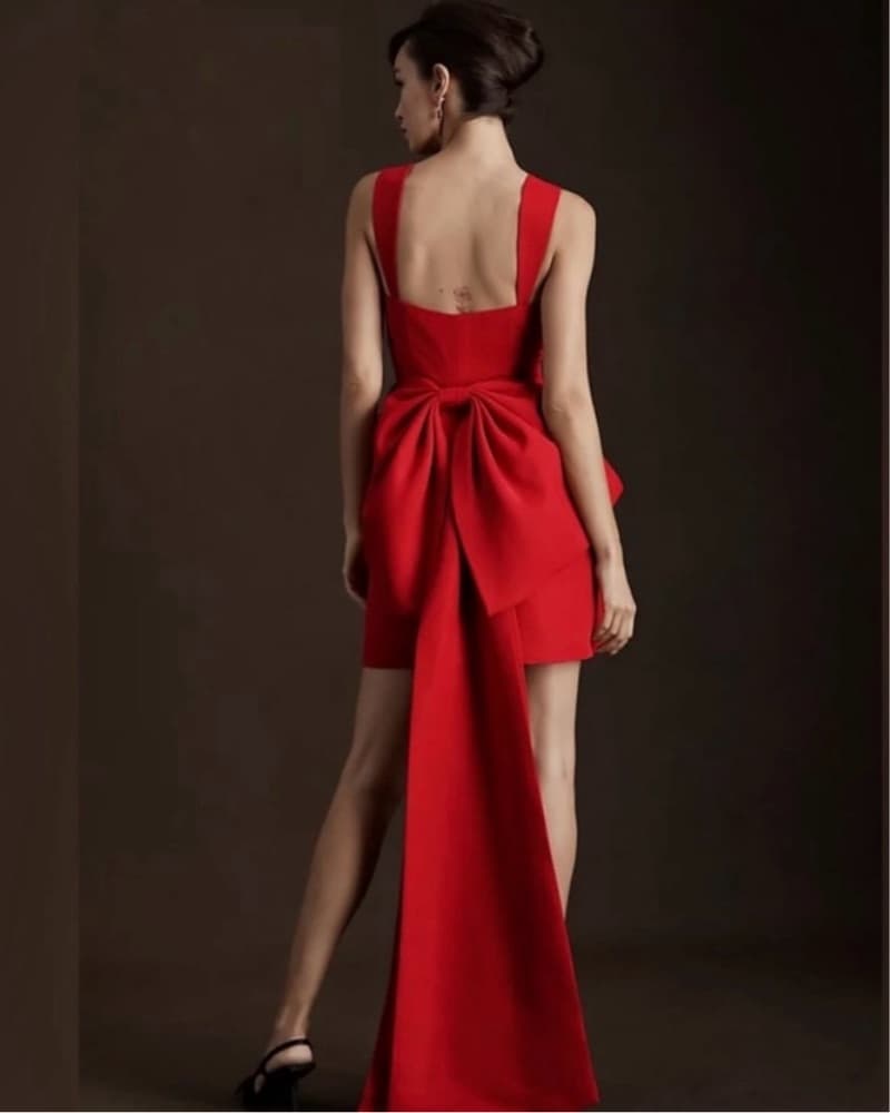 Blaine Taffeta Bow Train Mini - Image 1
