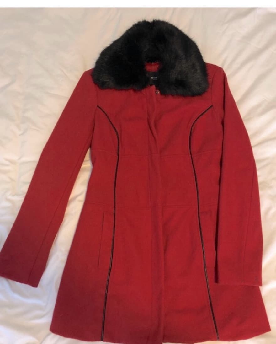 Red Bebe Pea Coat - Image 2