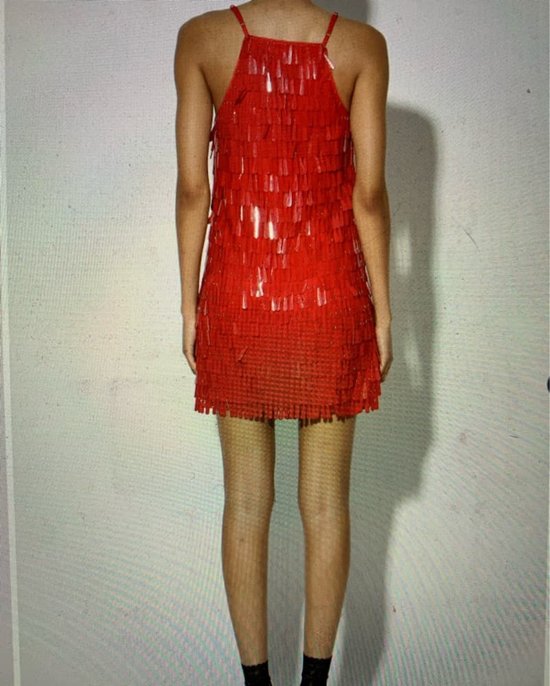  Valentine Red Sequin Party/Date Dress - Image 2