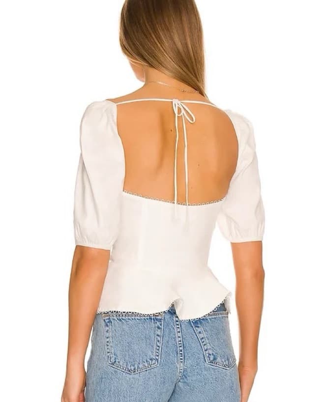 V. Chapman Geneva Top in White - Image 3