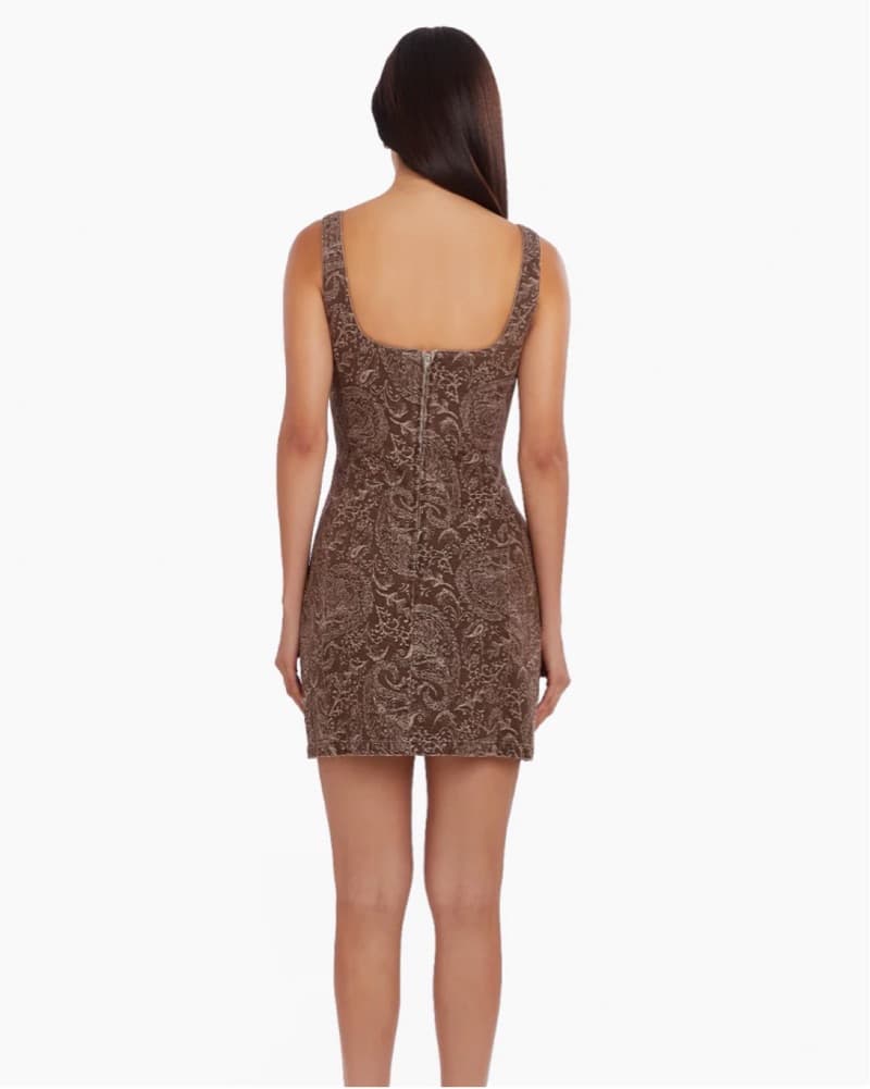 Amanda Uprichard augustine dress brown - Image 3