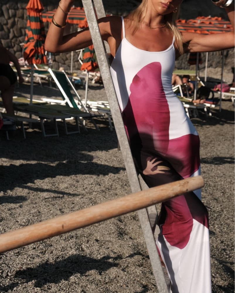 With Harper Lu Pearl Lily Slip Dress - Image 3
